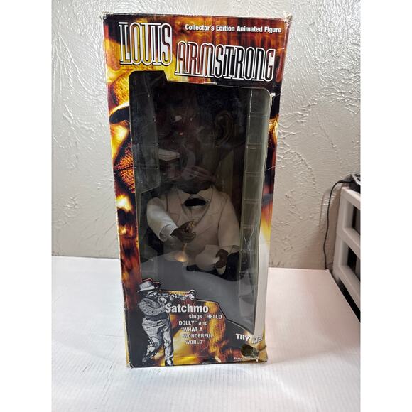 Louis Armstrong Satchmo Animated Singing Figure 19" Works Gemmy 2002 - Picture 4 of 6